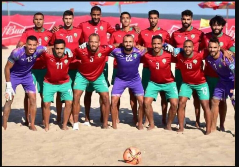 Les Lions de l'Atlas de Beach Soccer.