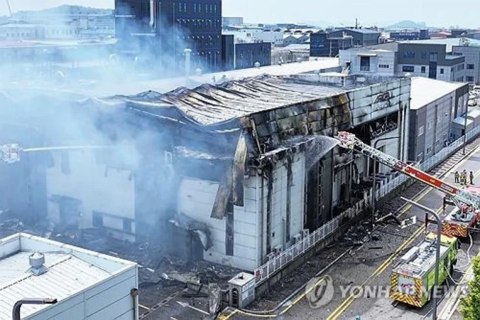 CorÃ©e du Sud : explosion dans une usine de batteries au lithium, vingt corps retrouvÃ©s