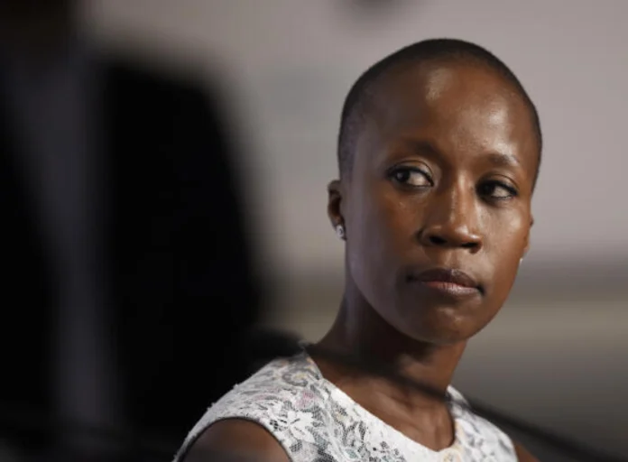 Rokia TraorÃ© Ã  Cannes. LOIC VENANCE / AFP